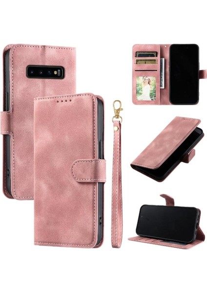 Samsung Galaxy S10 Artı Cüzdan Kart Yuvaları Manyetik Kickstand Için Flip Case (Yurt Dışından)