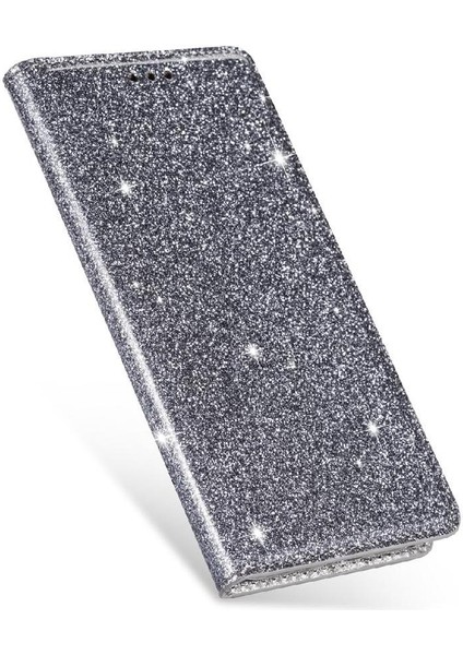 IPhone 15 Için Glitter Flip Case Artı Kart Tutucu Flip Case Cüzdan Pu (Yurt Dışından)