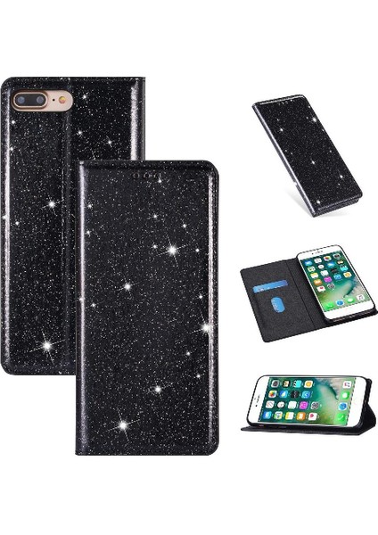 IPhone 7 Için Glitter Flip Case Artı/iphone 8 Artı Manyetik Kapatma Pu (Yurt Dışından)