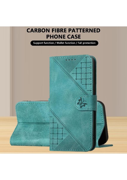 IPhone 14 Için Flip Case Pro Kabartmalı Kelebek Yüksek Kaliteli Deri Telefon (Yurt Dışından)