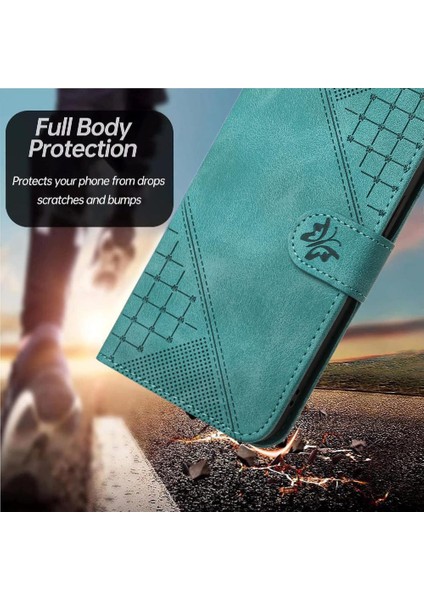 IPhone 14 Için Flip Case Pro Kabartmalı Kelebek Yüksek Kaliteli Deri Telefon (Yurt Dışından)