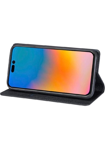 IPhone 14 Için Glitter Flip Case Pro Max Flip Case Cüzdan Pu Deri Kart (Yurt Dışından)