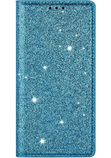 IPhone 14 Için Glitter Flip Case Pu Deri Kart Tutucu Manyetik Kapatma (Yurt Dışından)