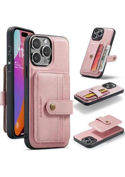 IPhone 15 Pro Cüzdan Rfıd Engelleme Kablosuz Şarj Magsafe Için Kılıf (Yurt Dışından)