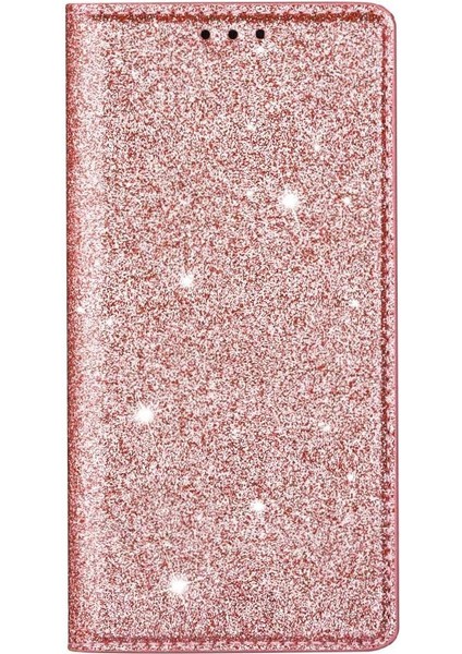 IPhone 14 Için Glitter Flip Case Pro Max Flip Case Cüzdan Pu Deri Kart (Yurt Dışından)