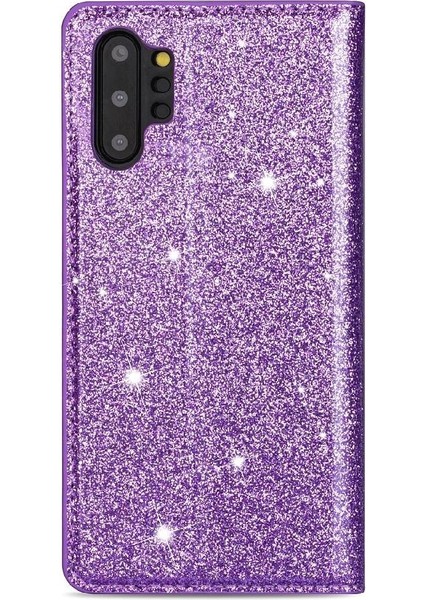 Samsung Galaxy NOTE10 Artı Flip Case Cüzdan Manyetik Için Glitter Flip Case (Yurt Dışından)