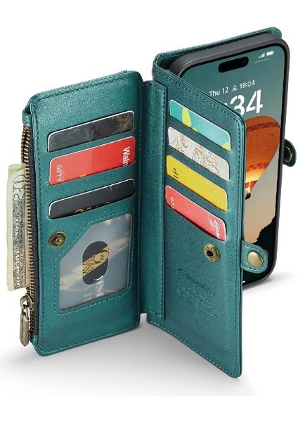 IPhone 16 Için Crossbody Durumda Artı Kart Tutucu Kılıf Cüzdan Cüzdan Kılıf Için (Yurt Dışından)