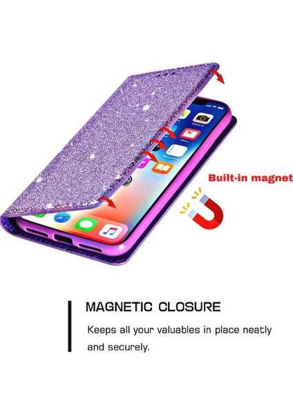 Samsung Galaxy S21 Için Glitter Flip Case 5g Flip Case Cüzdan Pu Deri (Yurt Dışından) indirimleri
