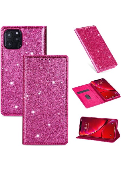 Glitter Flip Case IPhone 11 Flip Case Cüzdan Kart Tutucu Pu Deri (Yurt Dışından)