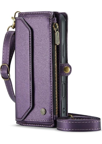 IPhone 16 Için Crossbody Durumda Artı Kart Tutucu Kılıf Cüzdan Cüzdan Kılıf Için (Yurt Dışından)