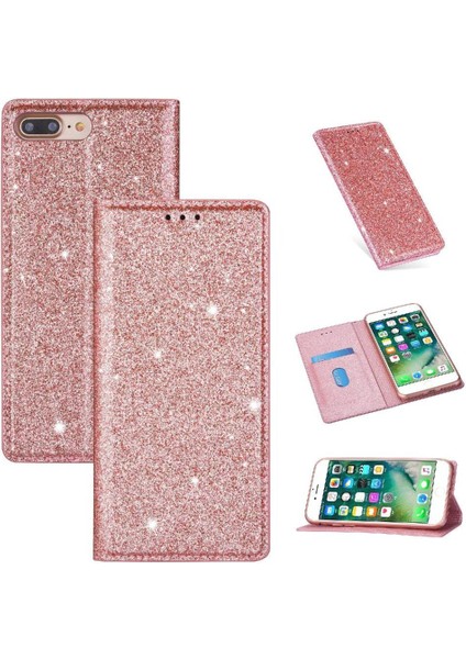 IPhone 7 Için Glitter Flip Case Artı/iphone 8 Artı Manyetik Kapatma Pu (Yurt Dışından)