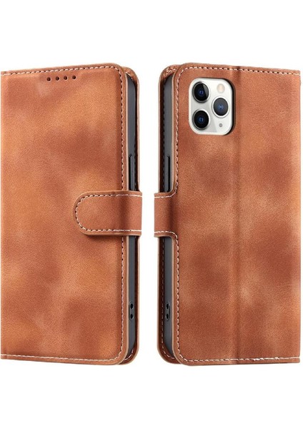 IPhone 11 Için Flip Case Pro Manyetik Bilek Kayışı Kickstand Pu Deri Kart (Yurt Dışından) indirimleri