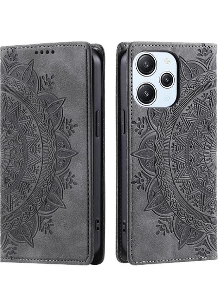 Xiaomi Poco M6 4g Için Flip Case Darbeye Kapak Kapak Yan Toka Pu (Yurt Dışından)