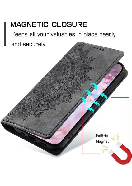 Xiaomi Poco M6 4g Için Flip Case Darbeye Kapak Kapak Yan Toka Pu (Yurt Dışından)