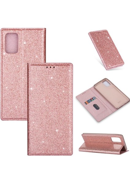 Samsung Galaxy A32 5g Kart Tutucu Pu Deri Flip Için Glitter Flip Case (Yurt Dışından)