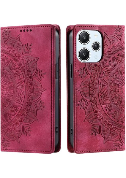 Xiaomi Poco M6 4g Için Flip Case Darbeye Kapak Kapak Yan Toka Pu (Yurt Dışından)