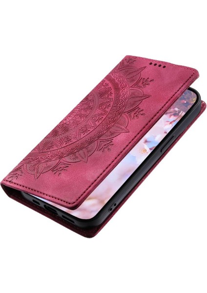 Xiaomi Poco M6 4g Için Flip Case Darbeye Kapak Kapak Yan Toka Pu (Yurt Dışından)