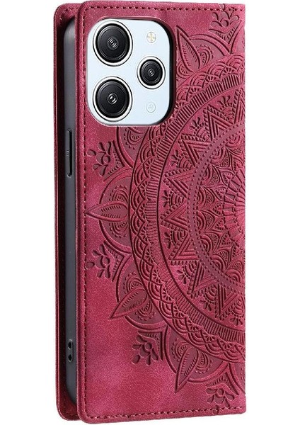 Xiaomi Poco M6 4g Için Flip Case Darbeye Kapak Kapak Yan Toka Pu (Yurt Dışından)