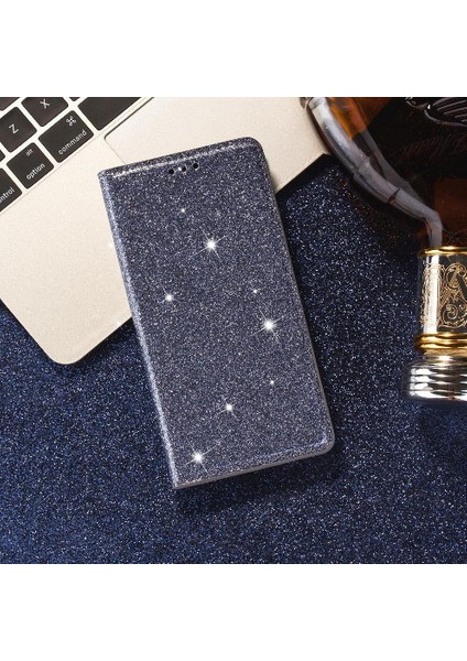 Mays Boutique Samsung Galaxy S21 Için Glitter Flip Case 5g Flip Case Cüzdan Pu Deri (Yurt Dışından)