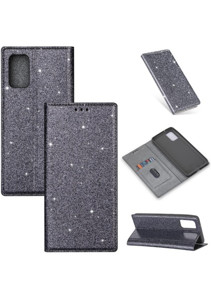 Samsung Galaxy A32 5g Kart Tutucu Pu Deri Flip Için Glitter Flip Case (Yurt Dışından)