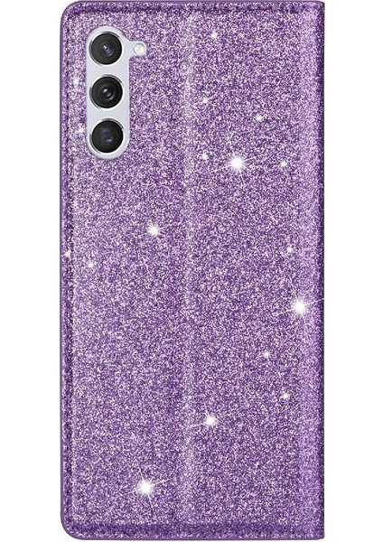 Samsung Galaxy S23 Için Glitter Flip Case Pu Deri Kart Tutucu Flip Case (Yurt Dışından) fırsatları