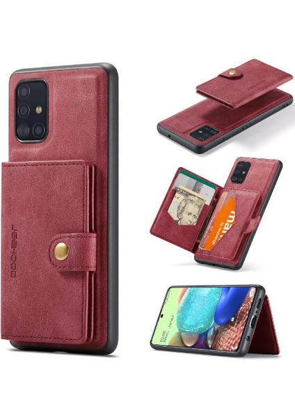 Samsung Galaxy A71 5g Cardholder Için Kılıf Standı Ayrılabilir Manyetik Tasarım (Yurt Dışından)