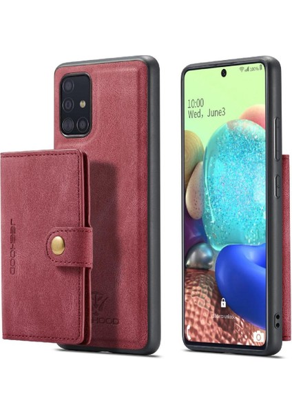 Samsung Galaxy A71 5g Cardholder Için Kılıf Standı Ayrılabilir Manyetik Tasarım (Yurt Dışından)