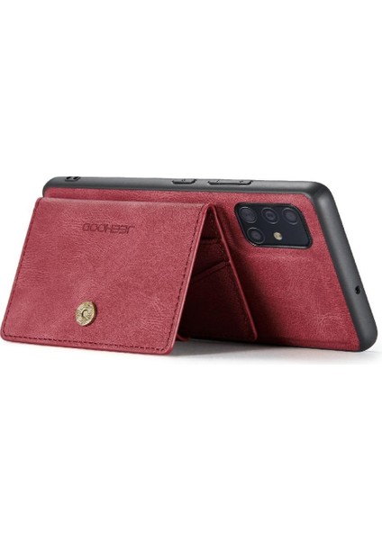 Samsung Galaxy A71 5g Cardholder Için Kılıf Standı Ayrılabilir Manyetik Tasarım (Yurt Dışından)