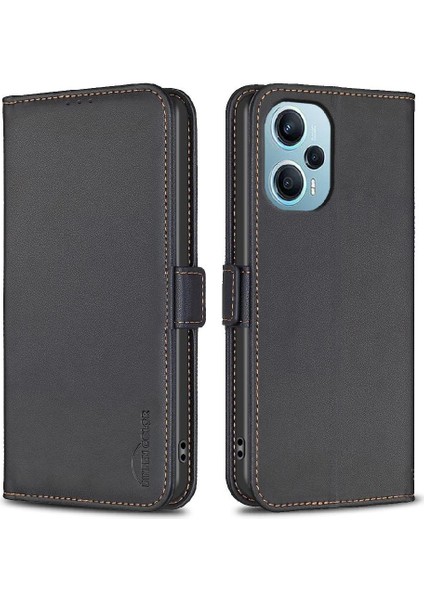 Xiaomi Poco F5 Için Flip Case 5g Manyetik Darbeye Tpu Iç Kabuk Pu (Yurt Dışından)