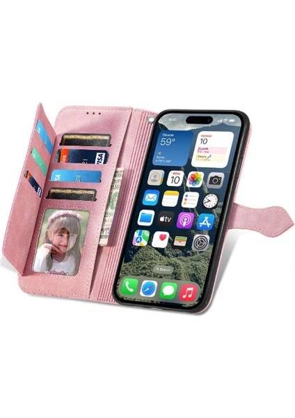 IPhone 16 Için Flip Case Fermuar Tarzı Çoklu Kart Yuvası Çok Renkli (Yurt Dışından) modelleri