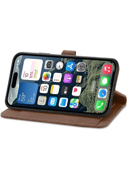 IPhone 16 Için Flip Case Artı Cüzdan Çok Renkli Çoklu Kart Yuvası Iş (Yurt Dışından)