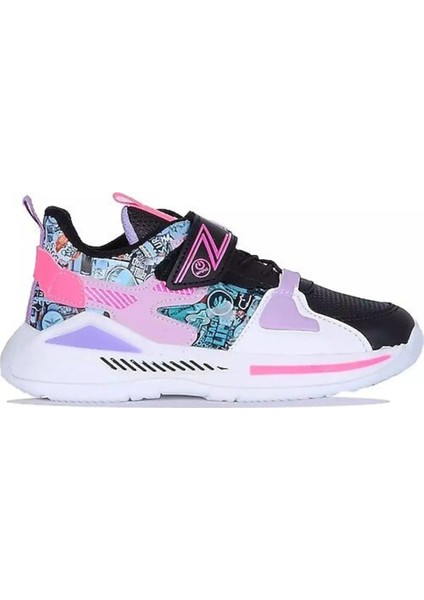 242-3325 Mpone Ft Sports Casual Siyah-Mor Çocuk Günlük Ayakkabı