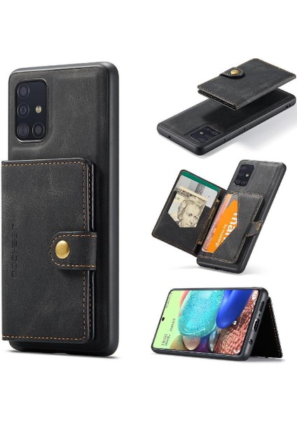 Samsung Galaxy A71 5g Cardholder Için Kılıf Standı Ayrılabilir Manyetik Tasarım (Yurt Dışından)