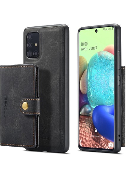 Samsung Galaxy A71 5g Cardholder Için Kılıf Standı Ayrılabilir Manyetik Tasarım (Yurt Dışından)