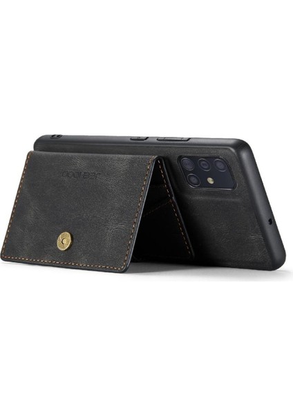 Samsung Galaxy A71 5g Cardholder Için Kılıf Standı Ayrılabilir Manyetik Tasarım (Yurt Dışından)