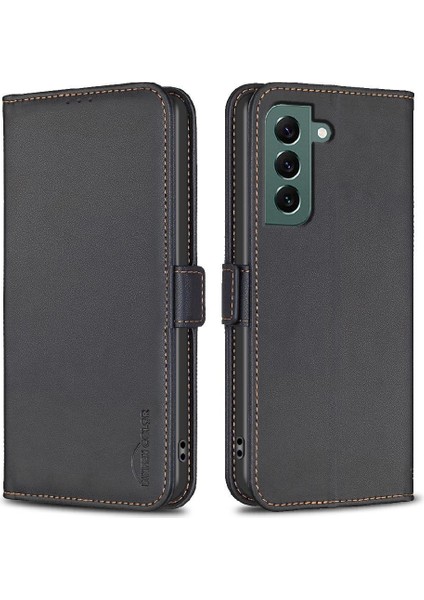 Samsung Galaxy S21 Için Flip Case Pu Deri Cüzdan Manyetik Kart Yuvaları Tpu (Yurt Dışından)
