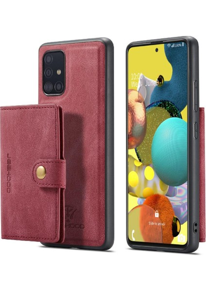 Samsung Galaxy A51 5g Için Kılıf Ayrılabilir Manyetik Tasarım Standı Kart Sahibi (Yurt Dışından)