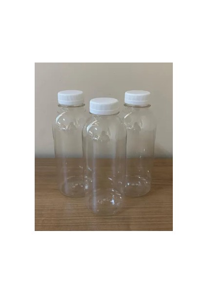 250ML, Içecek Şişesi, Boş Şişe, Detox Şişesi, 25 Adet, Beyaz Kapaklı