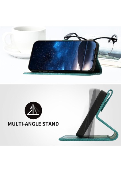 Oneplus 12 Için Flip Case Ayrılabilir El Kayışı ile Kabartmalı Kelebek ve (Yurt Dışından)