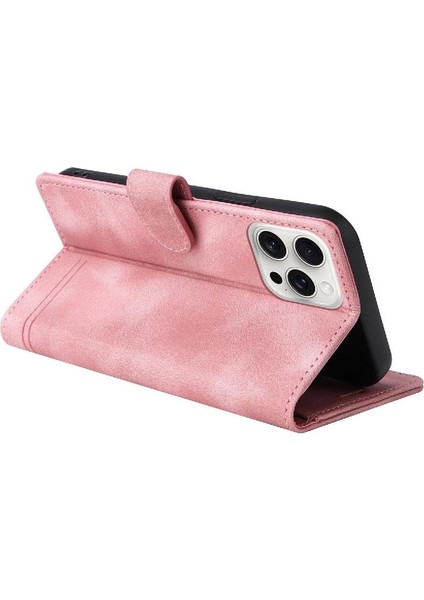 IPhone 16 Için Flip Case Pro Darbeye Cüzdan Deri Kılıf Kapak Çevirin (Yurt Dışından)