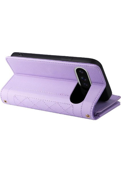 Google Piksel 9 Pro Xl Cüzdan Kart Yuvaları Için Flip Case Kayış Darbeye (Yurt Dışından)