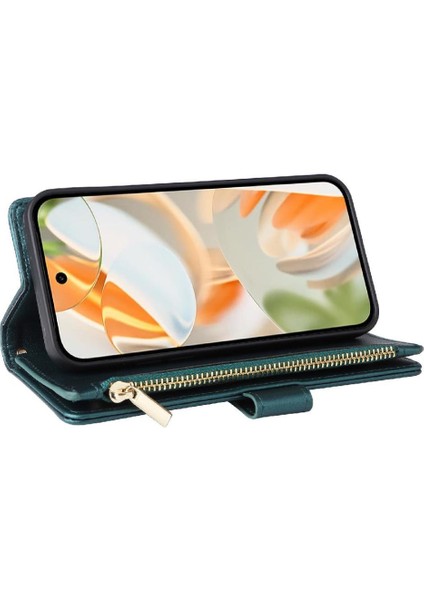 Google Piksel 9 Cüzdan Kart Yuvaları Darbeye Dayanıklı Kayış Için Flip Case (Yurt Dışından)