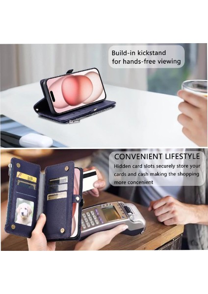 Samsung Galaxy A3 2017 Için Crossbody Durumda Cüzdan Uzun Kordon 9 Kart (Yurt Dışından) indirimleri