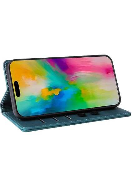 IPhone 16 Için Flip Case Basit Iş Kapak Deri Kılıf Cüzdan (Yurt Dışından) modelleri
