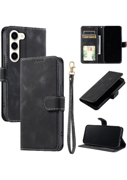 Samsung Galaxy S23 Için Flip Case Pu Deri Cüzdan Kart Yuvaları Manyetik (Yurt Dışından) indirimleri