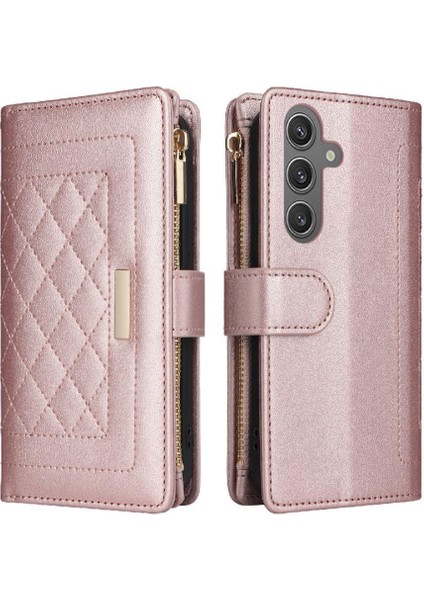 Samsung Galaxy S24 Artı Cüzdan Kayış Darbeye Kart Yuvaları Için Flip Case (Yurt Dışından)