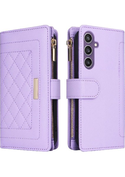 Samsung Galaxy S24 Fe Kayış Kart Yuvaları Için Flip Case Darbeye Cüzdan (Yurt Dışından)