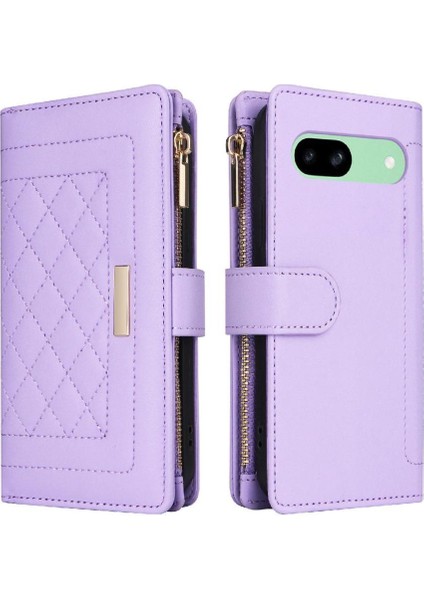 Google Piksel 8A Darbeye Dayanıklı Cüzdan Kart Yuvaları Kayış Için Flip Case (Yurt Dışından)