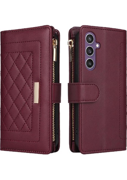 Samsung Galaxy S24 Fe Kayış Kart Yuvaları Için Flip Case Darbeye Cüzdan (Yurt Dışından)