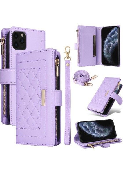 IPhone 11 Için Flip Case Pro Kart Yuvaları Kayış Cüzdan Darbeye (Yurt Dışından)